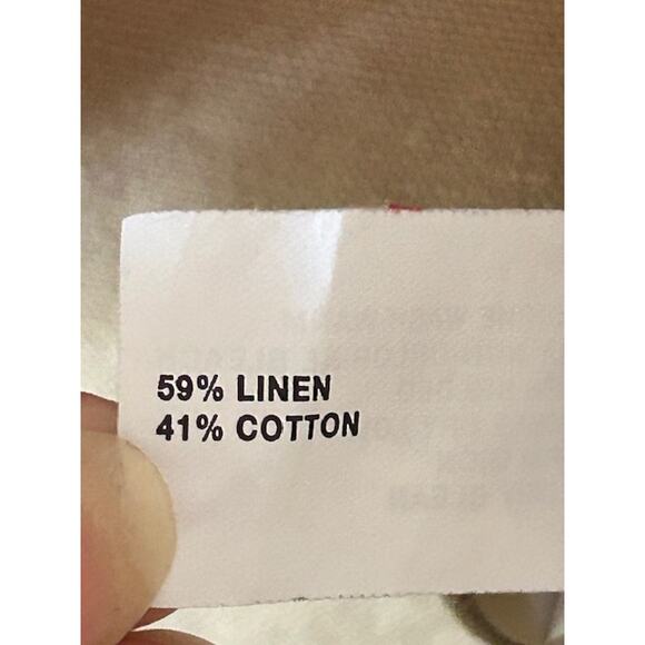 GAP Women’s Beige Linen Cotton Blazer Jacket Size 12 Y2K - Picture 5 of 6